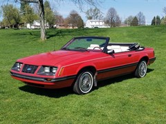 A 1983 Ford Mustang CONVERTIBLE