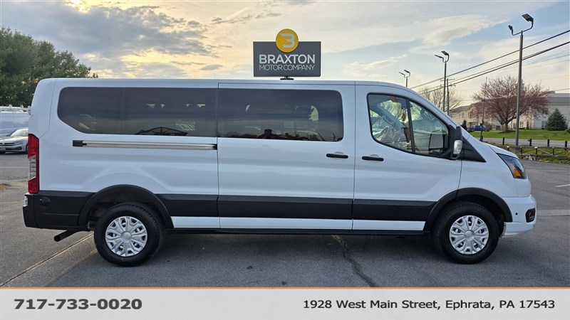 White 2024 Ford Transit Passenger Van Automatic