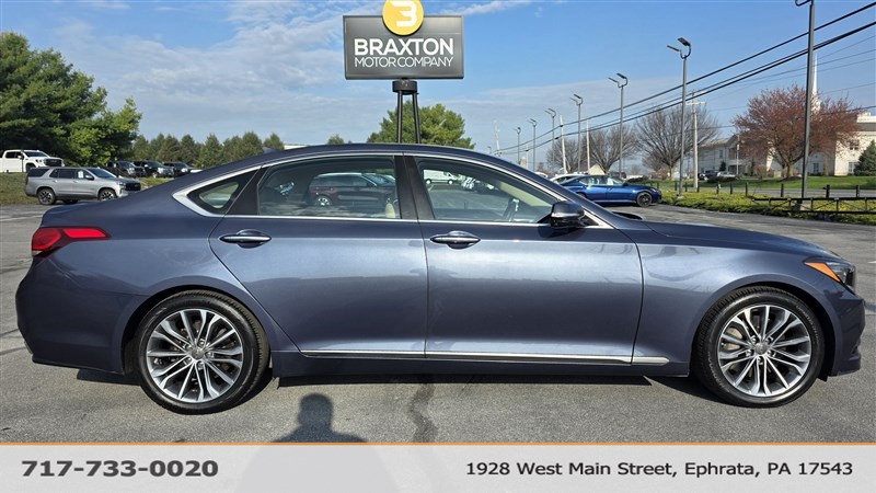 Blue 2016 Hyundai Genesis 3.8 RWD Sedan Rear-Wheel Drive 8-Speed Automatic