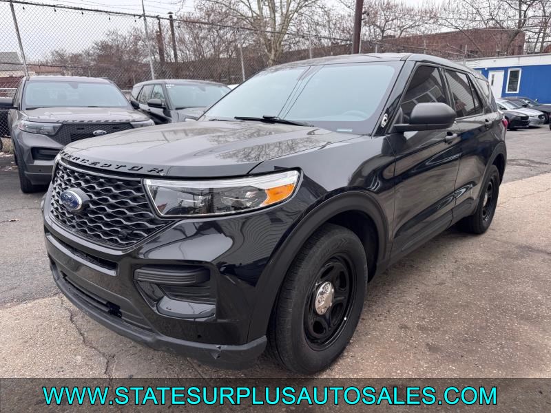 Black 2020 Ford Explorer Hybrid Police Interceptor Utility AWD SUV / Crossover All-Wheel Drive Automatic