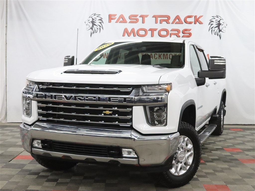 White 2020 Chevrolet Silverado 2500HD LTZ Crew Cab 4WD Pickup Truck Four-Wheel Drive Automatic