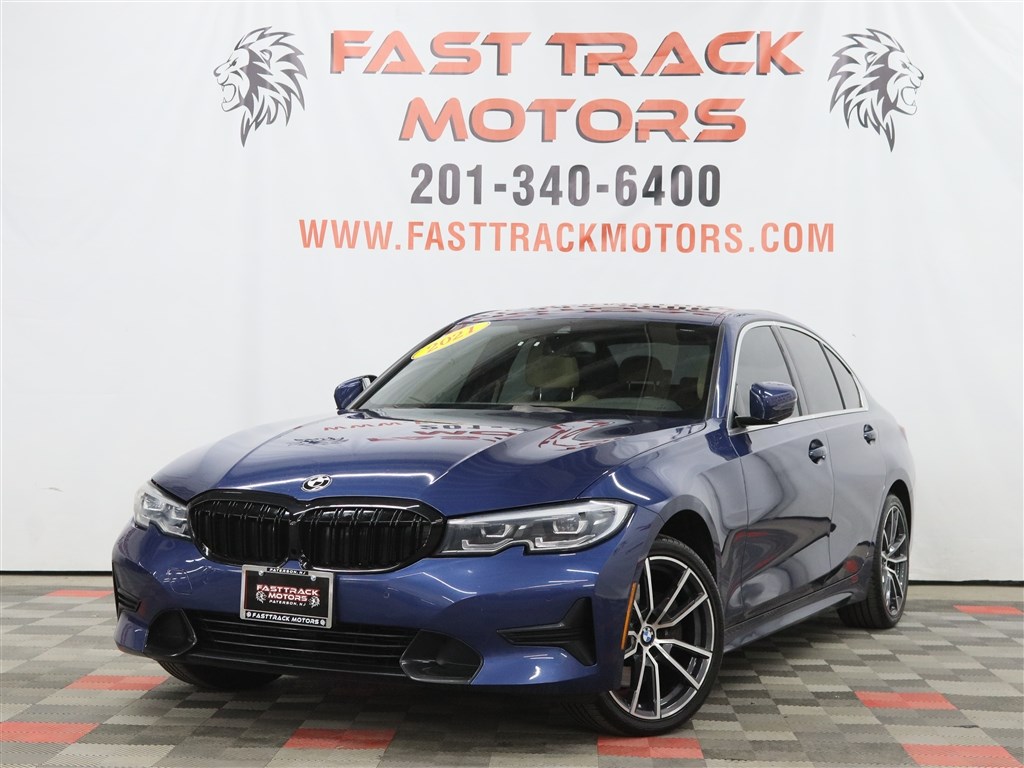 Blue 2021 BMW 3 Series Sedan All-Wheel Drive 8-Speed Automatic