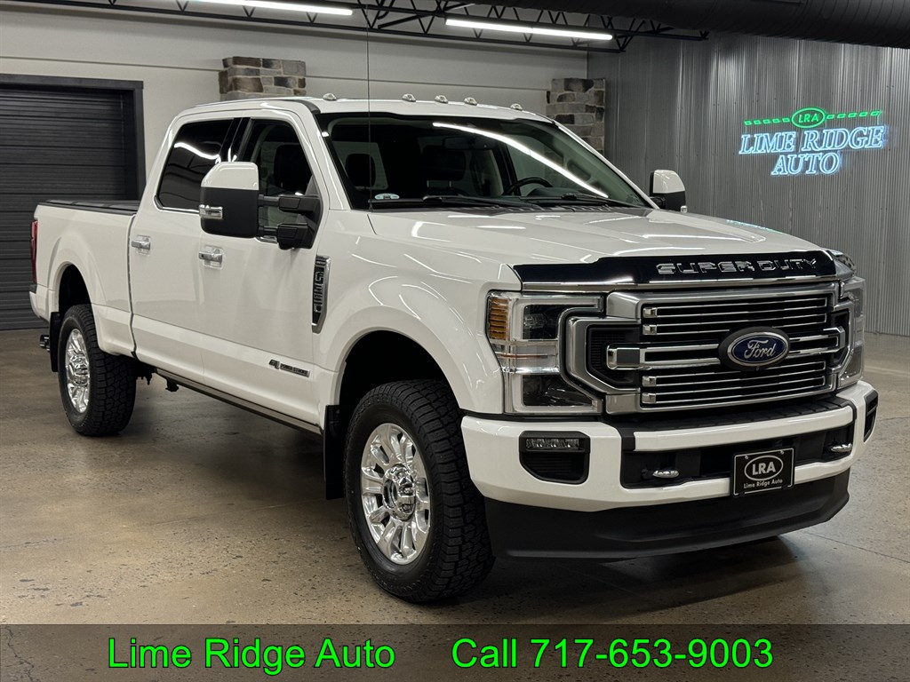 Star White 2020 Ford F-350 Super Duty Pickup Truck Four-Wheel Drive Automatic