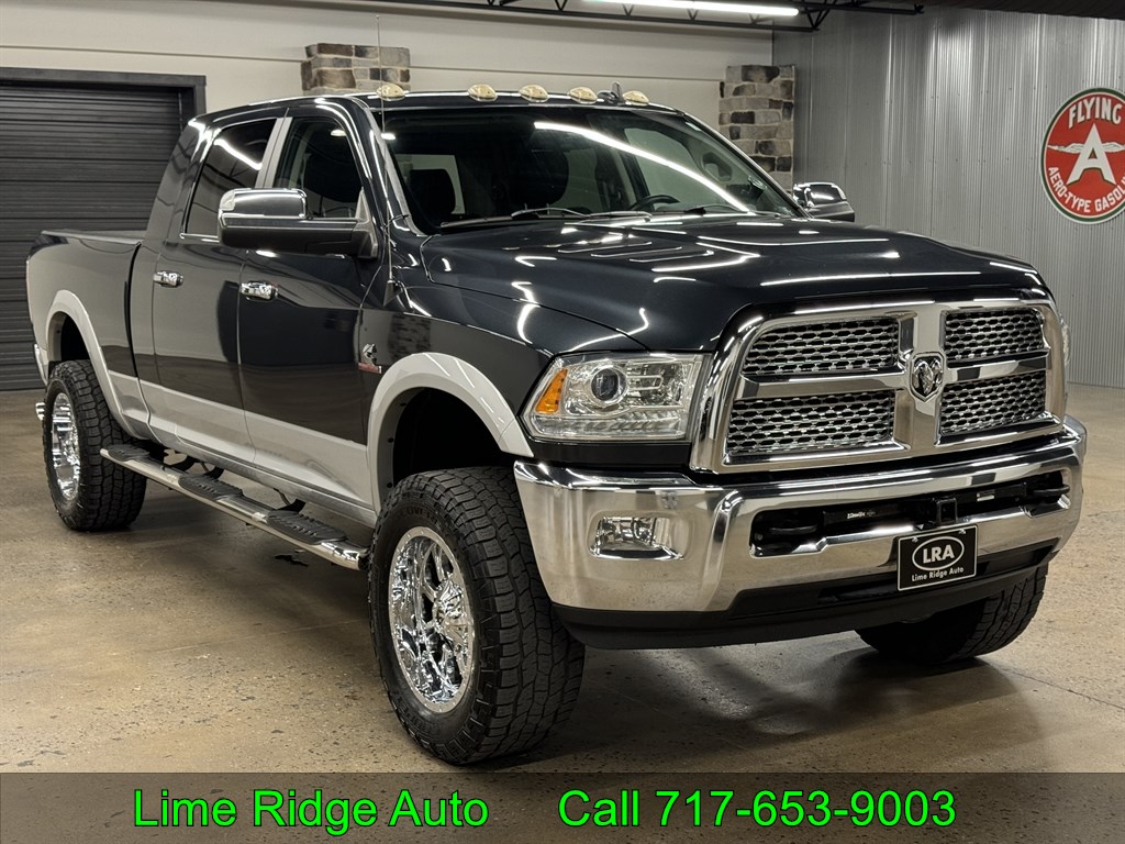 Gray 2015 RAM 2500 Laramie Mega Cab 4WD Pickup Truck Four-Wheel Drive 6-Speed Automatic