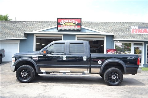 Black 2008 Ford F-250 Super Duty Pickup Truck 6-Speed Manual